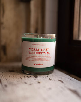 Tipsy Christmas Candle