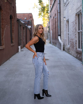 Black Classic Ribbed Tank